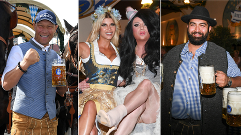 Da es heuer keine Wiesn in München ist, sind die Promis zum Fassanstich nach Berlin gereist.
