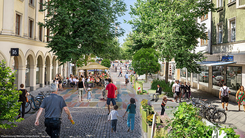 Toben wie das Kind rechts in der Simulation kann man in der Weißenburger Straße bisher nicht. Toben wie das Kind rechts in der Simulation kann man in der Weißenburger Straße bisher nicht.