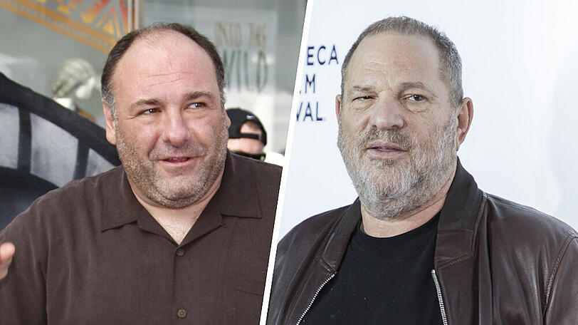 James Gandolfini (li.) und Harvey Weinstein schienen nicht die besten Freunde gewesen zu sein.