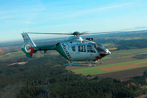 Polizeihubschrauber im Einsatz (Archivbild)