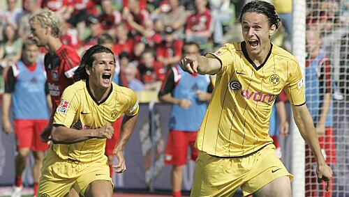 Neven Subotic (r.) erzielte das 3:1, Nelson Valdez traf zum 1:0 Neven Subotic (r.) erzielte das 3:1, Nelson Valdez traf zum 1:0