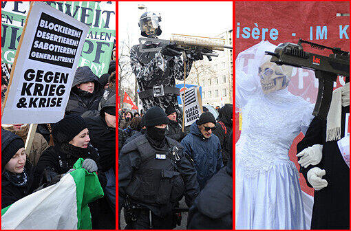Trotz klirrender Kälte demonstrieren in München Tausende gegen die Sicherheitskonferenz im Bayerischen Hof. Die aktuellen Bilder der Proteste gibts hier zum Durchklicken.