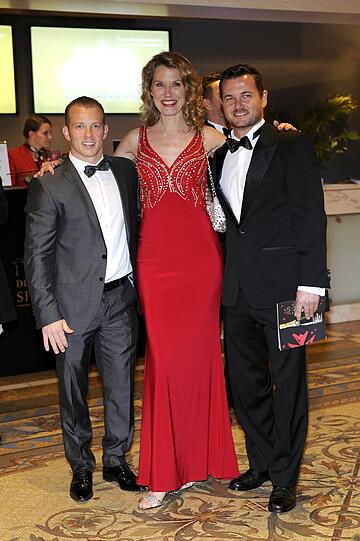 Franziska Reichenbacher mit Fabian Hambüchen und Bruder Christian Hambüchen