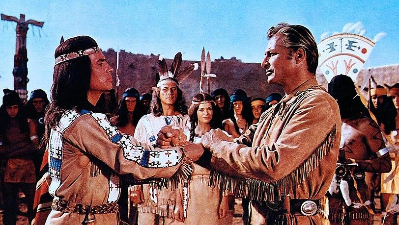 Blutsbrüder bis in alle Ewigkeit: Winnetou (Pierre Brice) und Old Shatterhand (Lex Barker) in "Winnetou I" (1963)