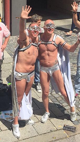 Teilnehmer der Parade.
