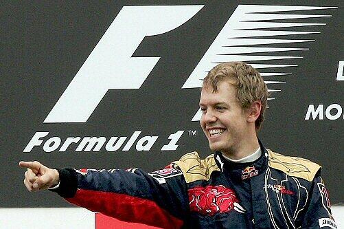 Feiert seinen Sieg beim Grand Prix in Monza: Sebastian Vettel.