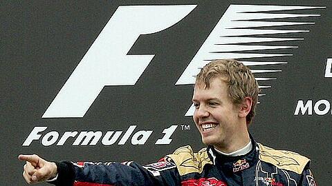 Feiert seinen Sieg beim Grand Prix in Monza: Sebastian Vettel.