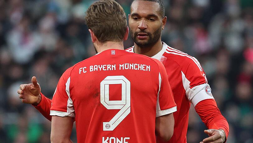 Beim 3:0 in Bremen erstmals Kapit&auml;n des FC Bayern &ndash; zumindest f&uuml;r einige Minuten: Jonathan Tah (r.).