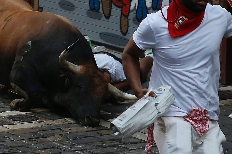 Die Bilder der Stierhatz in Pamplona zum Durchklicken.