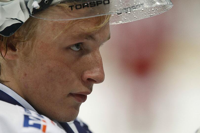 Niklas Treutle, der Ersatzkeeper des EHC Red Bull München.