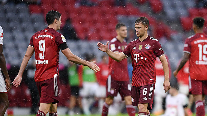 Beim Ranking konnte sowohl für Robert Lewandowski (l.) als auch Joshua Kimmich abgestimmt werden.