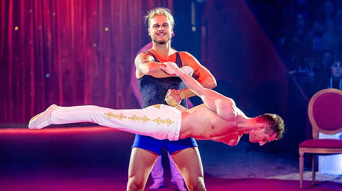 Rúrik Gíslason bei seinem Auftritt in "Stars in der Manege".