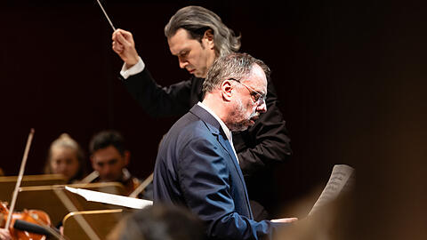 Matthias Goerne (vorn) mit Vladimir Jurowski.