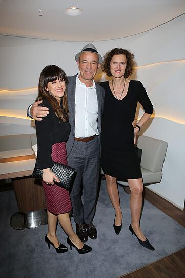 Heiner Lauterbach mit Ehefrau Viktoria Skaf und Hotel-Chefin Innegrit Volkhardt