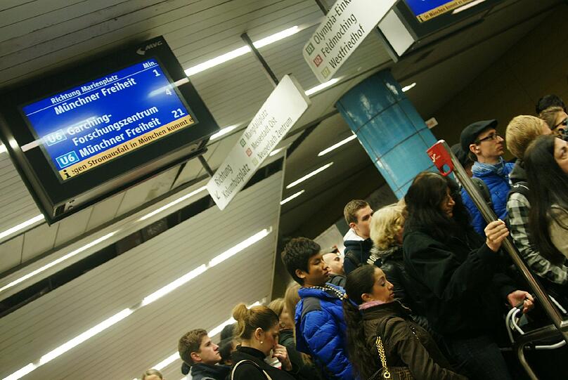 Stromausfall in München: Die Stadt war am Donnerstagmorgen weitestgehend lahmgelegt.