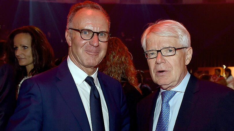 Bayern-Vorstandsboss Karl-Heinz Rummenigge (links) und DFL-Präsident Reinhard Rauball.