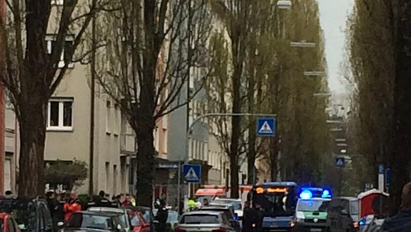 Hier fand die Schießerei statt. Hier fand die Schießerei statt.