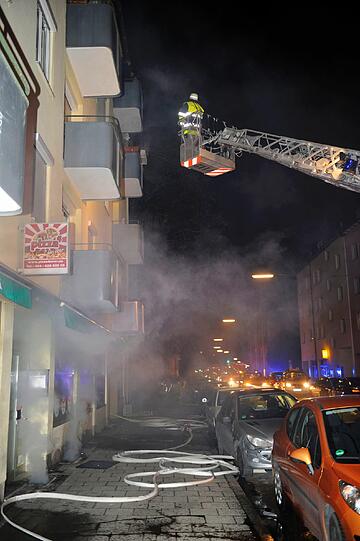 Der Feuerwehr-Einsatz in der Gräfstraße.