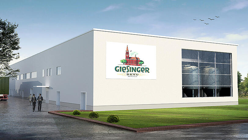 So soll das neue Brauhaus von Giesinger Bräu einmal aussehen. So soll das neue Brauhaus von Giesinger Bräu einmal aussehen.
