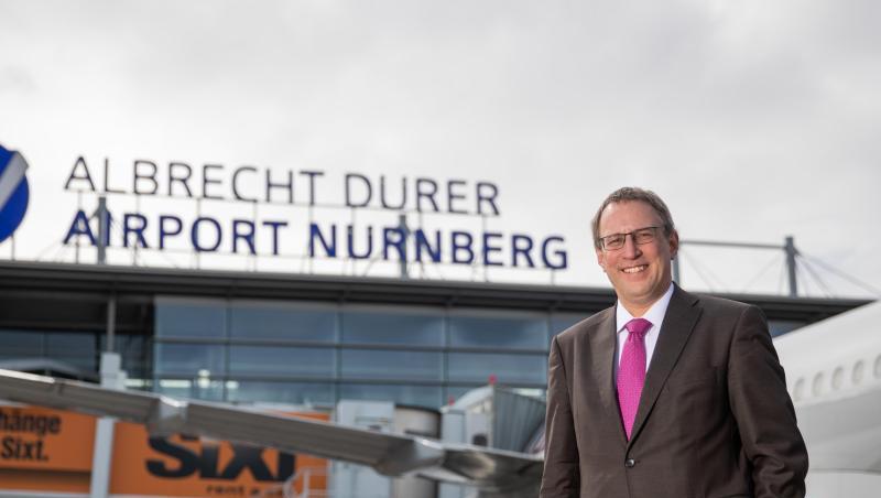 Michael Hupe, Geschäftsführer vom Albrecht Dürer Airport Nürnberg. Foto: Daniel Karmann/Archivbild Michael Hupe, Geschäftsführer vom Albrecht Dürer Airport Nürnberg. Foto: Daniel Karmann/Archivbild