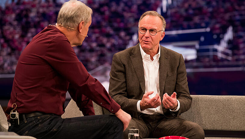 Karl-Heinz Rummenigge zu Gast bei Jörg Wontorra. Karl-Heinz Rummenigge zu Gast bei Jörg Wontorra.