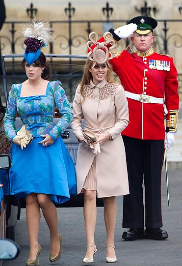 Die Prinzessinnen Eugenie und Beatrice.