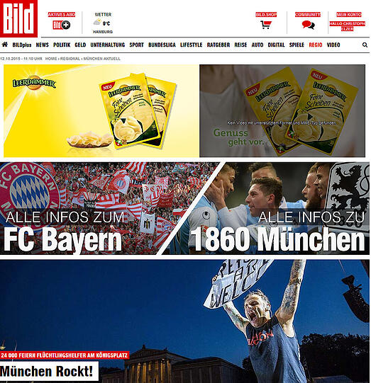 Bild.de sieht München rocken.