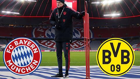 Dortmund hat die Nase vorn: Wenn der BVB alle Spiele gewinnt, ist die Meisterschaft für Thomas Tuchel und seine Bayern gelaufen.