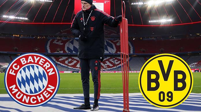 Dortmund hat die Nase vorn: Wenn der BVB alle Spiele gewinnt, ist die Meisterschaft für Thomas Tuchel und seine Bayern gelaufen.