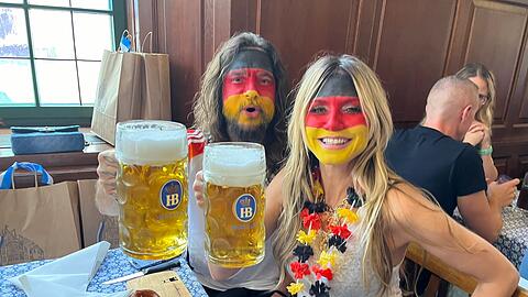 Lieben es im Hofbräuhaus: Tom Kaulitz und Heidi Klum