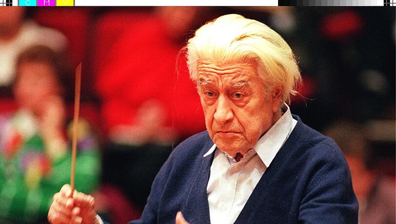Der Münchner Generalmusikdirektor Sergiu Celibidache. Der Münchner Generalmusikdirektor Sergiu Celibidache.