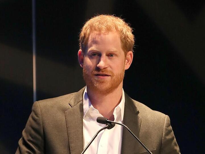 Prinz Harry bei der Konferenz zu nachhaltigem Tourismus in Edinburgh.