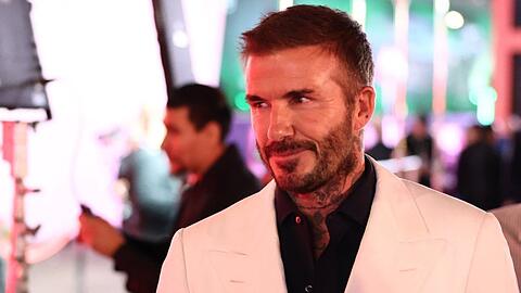 David Beckham am Sonntag beim Grand Prix von Las Vegas.
