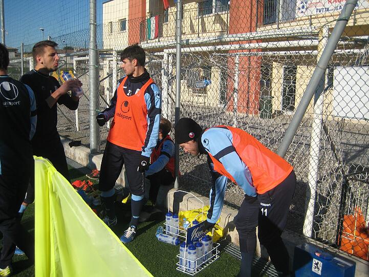 Die Löwen im Trainingslager in Brescia.