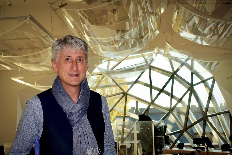 Anthony Bramall im neuen Orchesterprobensaal des Gärtnerplatztheaters.