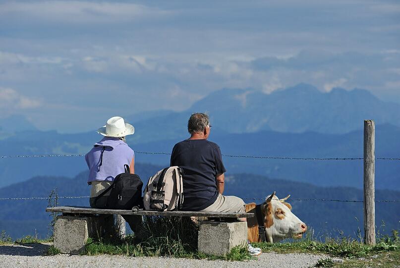 Herrliche Aussicht auf der Kampenwand.