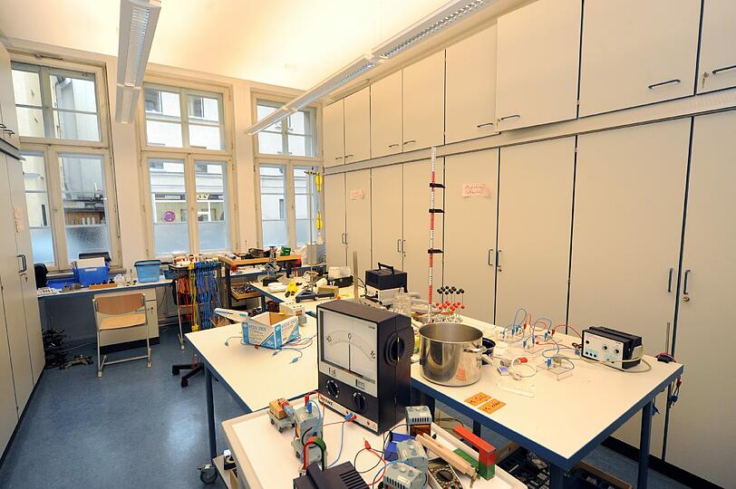 NACHHER:Der Physiksaal ist renoviert &ndash; und keine Rumpelkammer mehr.