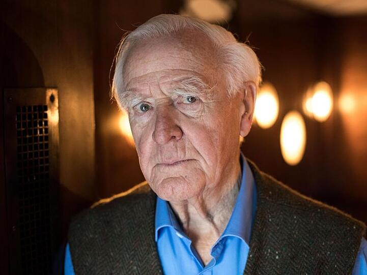 John le Carré, britischer Schriftsteller und Spionageexperte, 2017 in Hamburg.