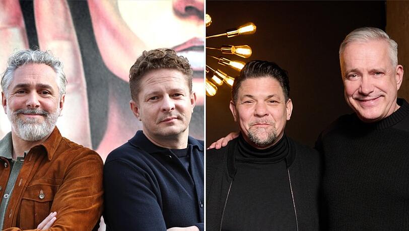 Roland Trettl und Martin Klein (v.l.) sowie Tim M&auml;lzer und Alexander Herrmann treten gegeneinander an.