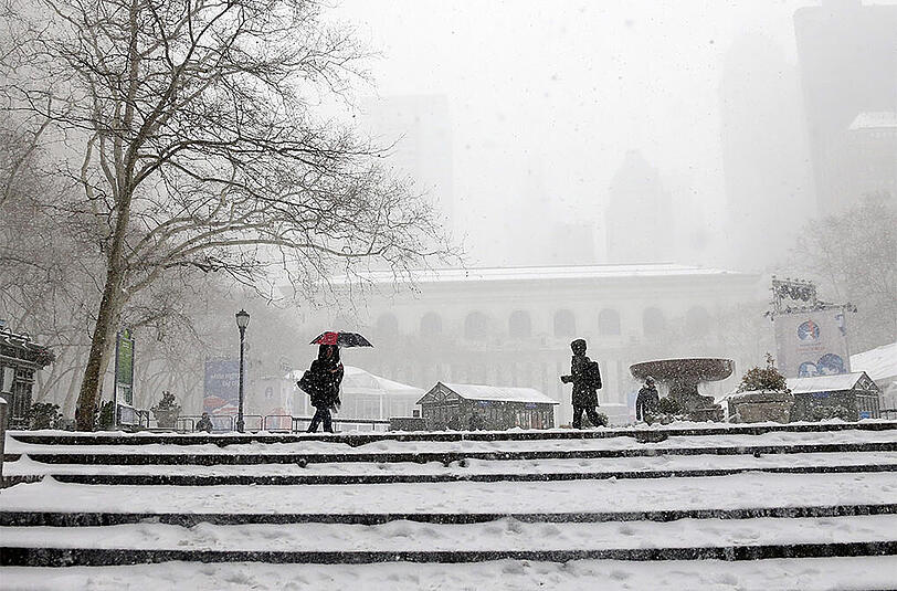 Der Big Apple friert. Bilder von Schneesturm "Juno" aus der Millionenmetropole.
