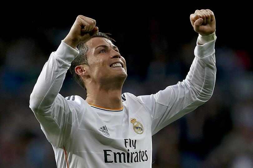 Kandidat für den Titel: Real Madrid zählt gemeinsam mit dem FC Bayern zu den heißesten Anwärtern auf den Champions-League-Titel. Mit Dauertorschütze Christiano Ronaldo und Neuzugang Gareth Bale sind die Madrilenen wohl der unangenehmste Gegner, auf den die Bayern treffen könnten.
