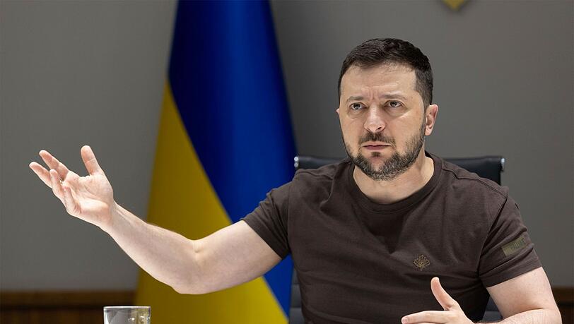 Der ukrainische Präsident Selenskyj. Der ukrainische Präsident Selenskyj.