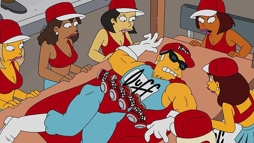 Ist dies das endg&uuml;ltige Ende f&uuml;r Duffman? (Szene aus einer Folge von 2015).