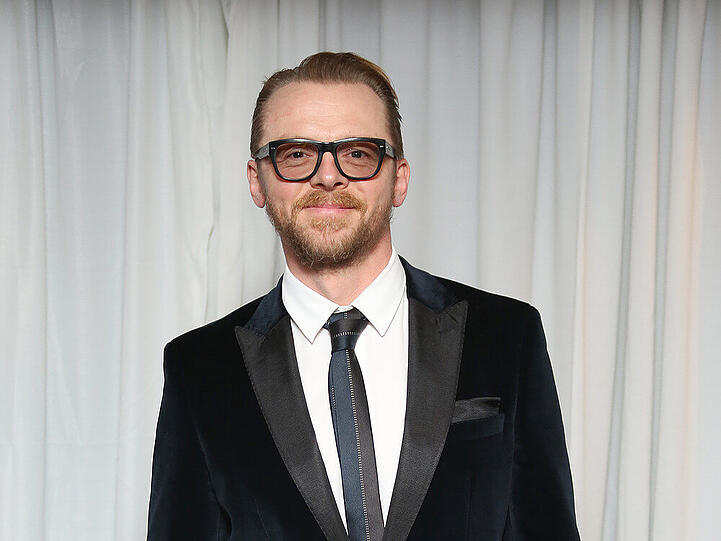 Manchmal legt Simon Pegg die Nerdbrille auch ab