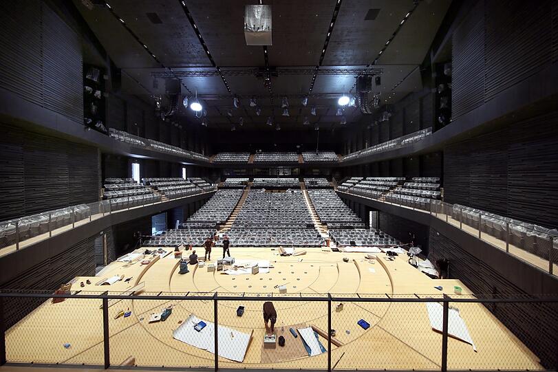 Fast schon fertig: die neue Philharmonie im neuen Ausweichquartier "Gasteig HP 8".