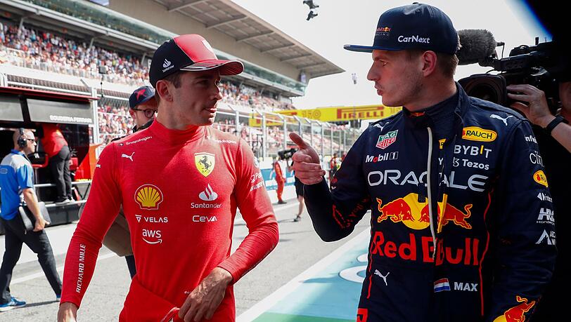 Die beiden Topfavoriten auf den Sieg in Monaco: Charles Leclerc (l) und Max Verstappen.