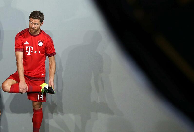 Xabi Alonso beim Shooting.