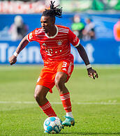 Linksverteidiger des FC Bayern: Omar Richards. Linksverteidiger des FC Bayern: Omar Richards.