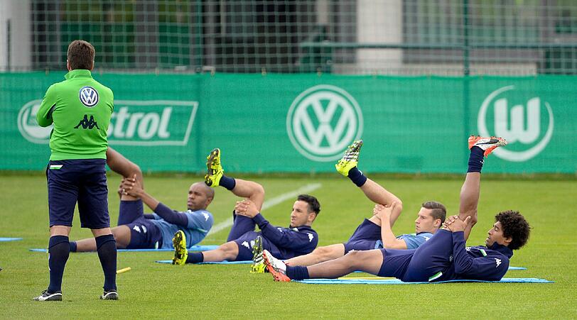 Dante bei seinem ersten Training mit dem VfL Wolfsburg.