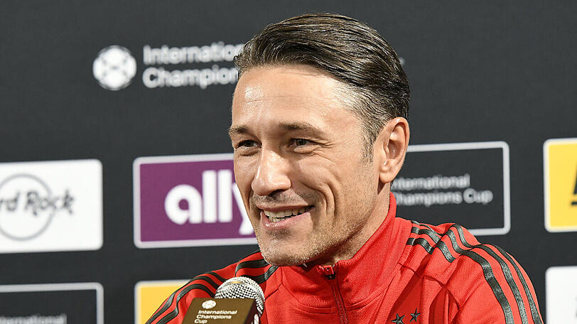 Bayern-Trainer Niko Kovac spricht auf einer Pressekonferenz.